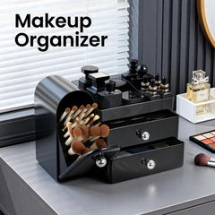 TRQWRO close-up of brush holder highlighting organized brushes benefit