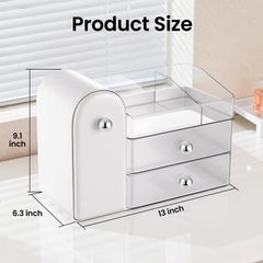 TRQWRO open top displaying brush compartment with closable lid for protection