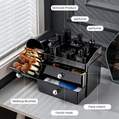 TRQWRO transparent drawers filled with cosmetics for easy visibility benefit
