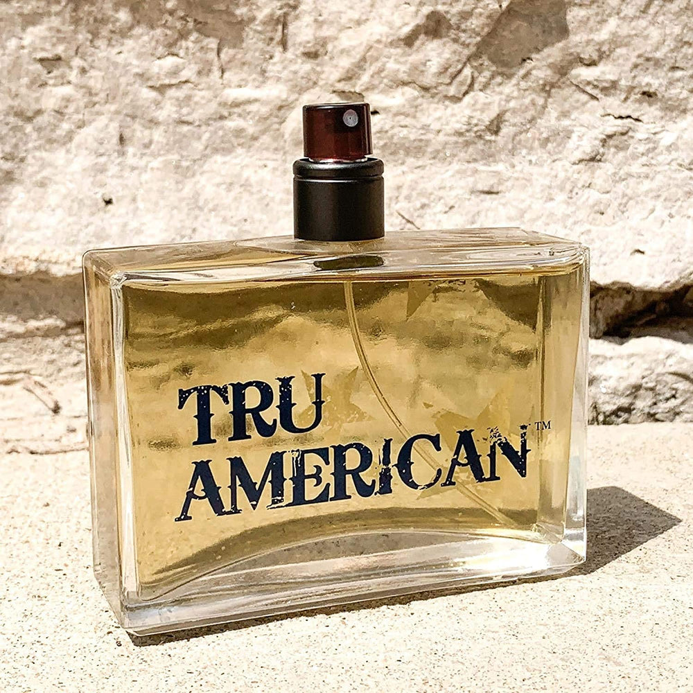 Tru Fragrance Beauty visual of amber and musk tones suggesting warm lasting scent