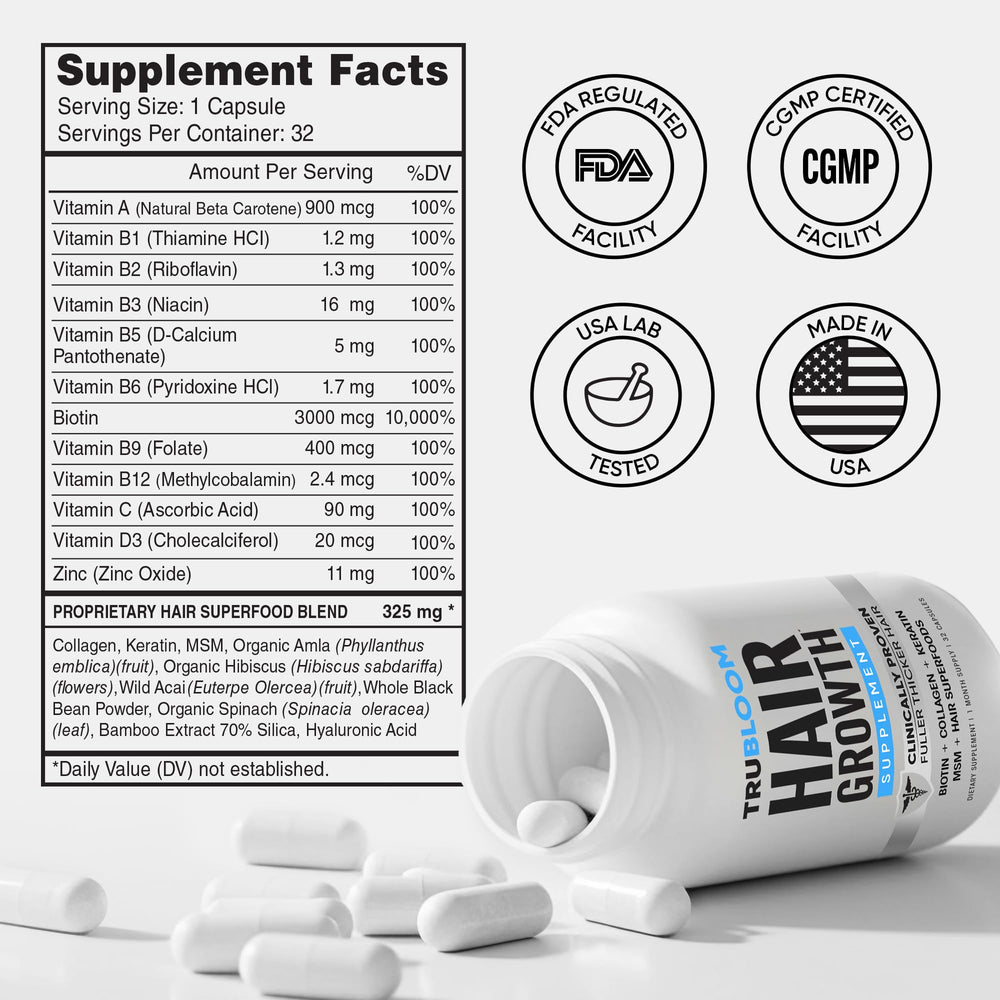 TRU BLOOM label close-up highlighting third-party tested quality