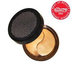 True Botanicals close-up tray of hydrogel eye patches for precise application