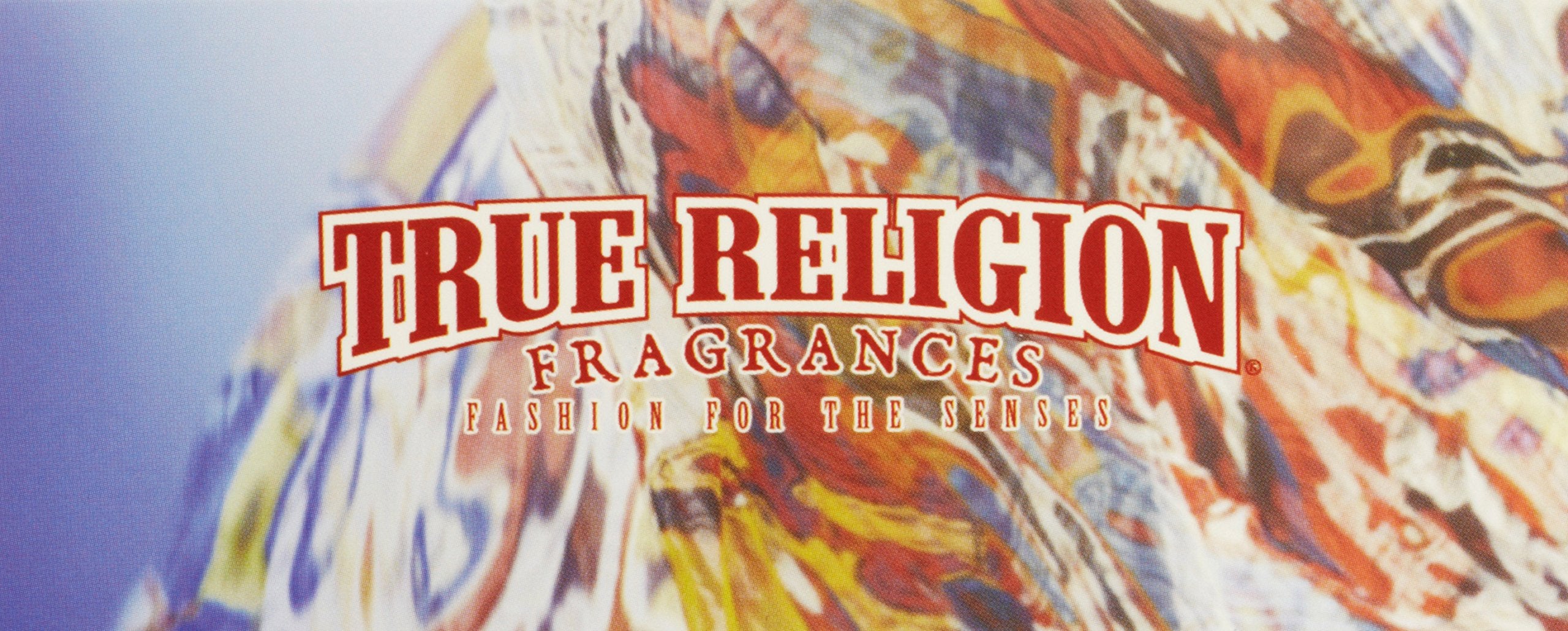 True Religion 3.4 oz bottle next to common items to show size and portability