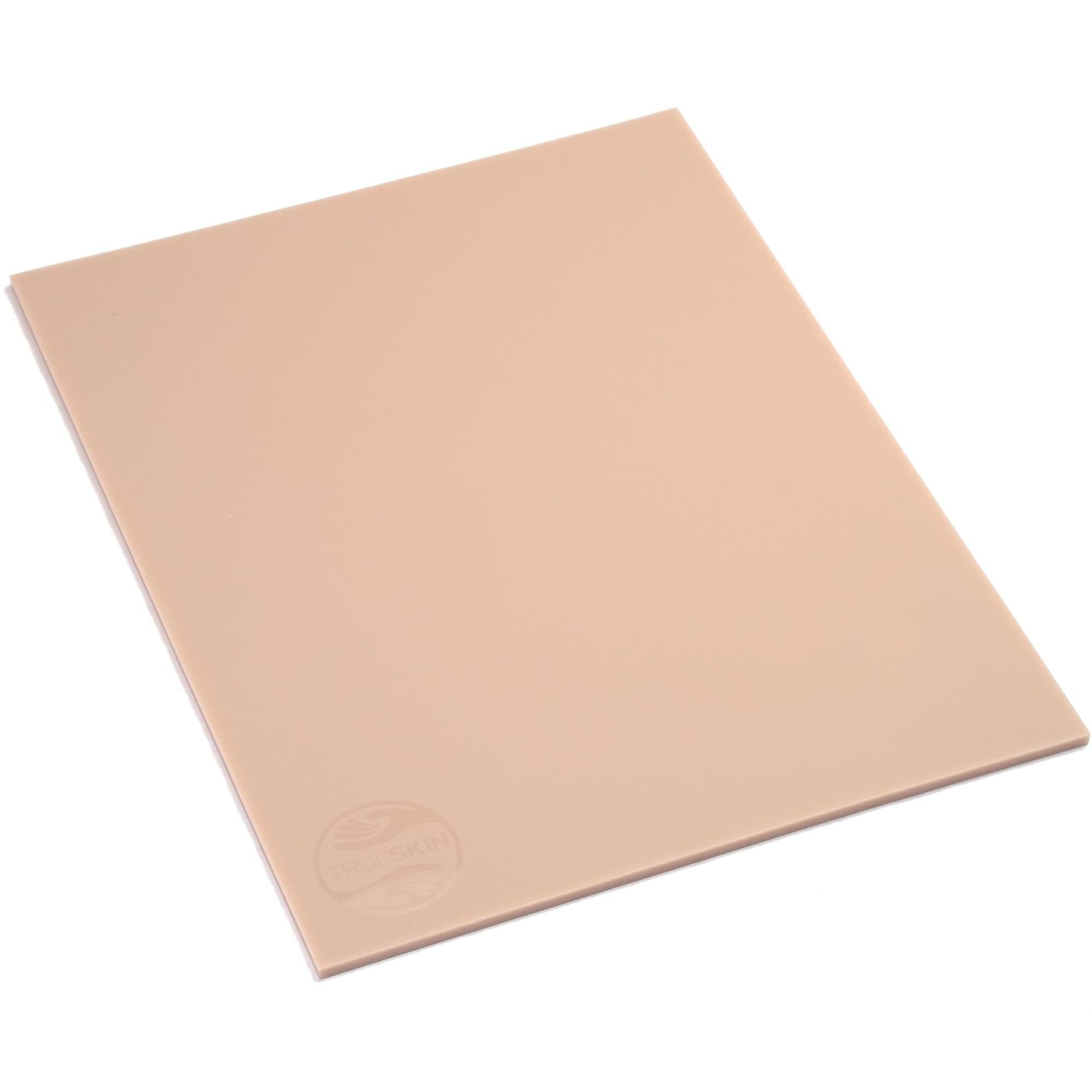 TrueSkin placed on a clipboard to show 8.5x11 paper-sized convenience