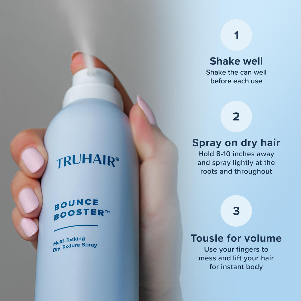 Truhair styled hair lifestyle shot showing touchable, natural body