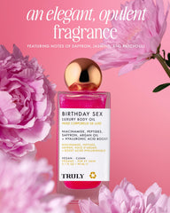 Truly saffron and jasmine ingredients arrangement highlighting the elegant fragrance