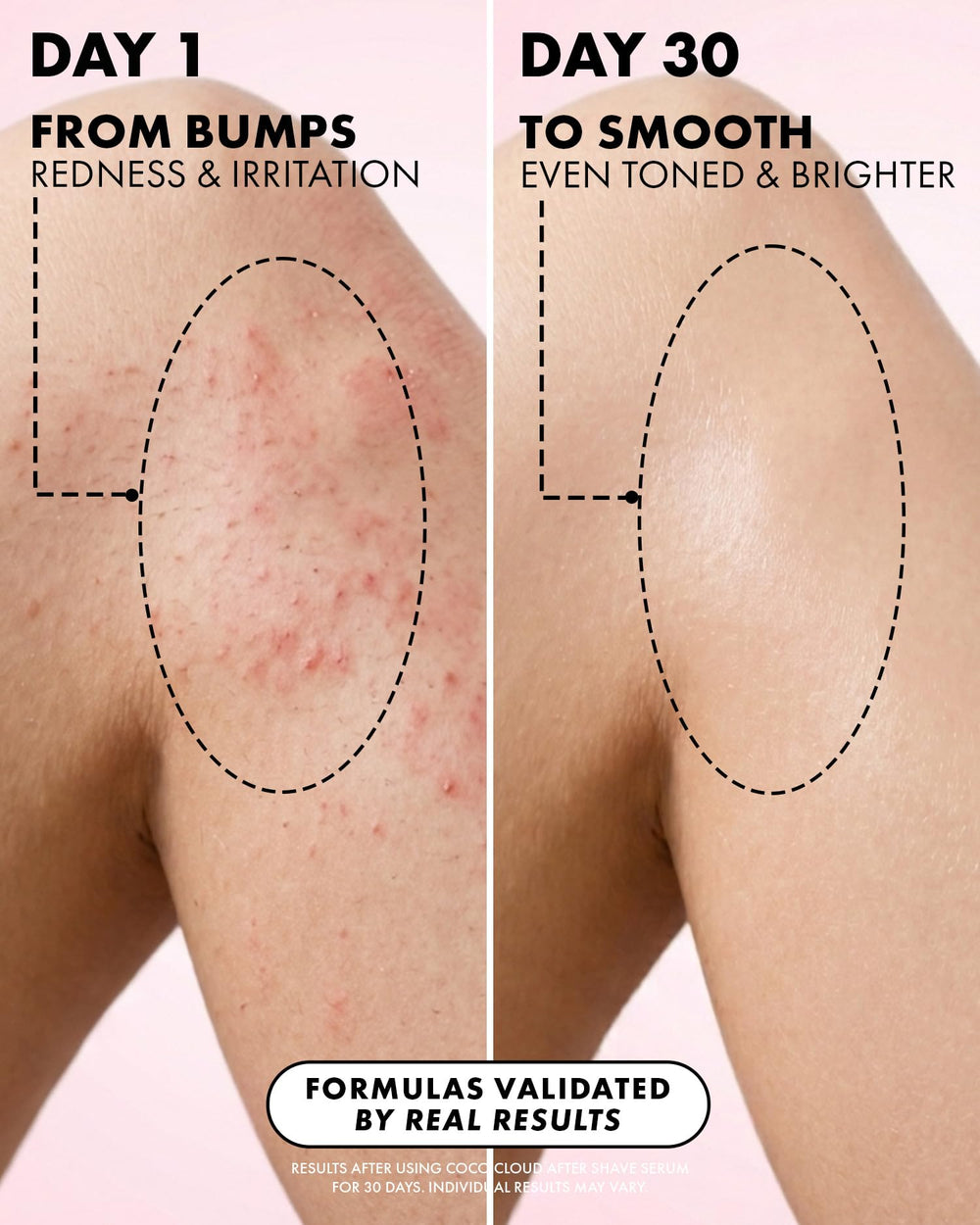 Truly serum applied to palm demonstrating smooth spreadability and quick absorption