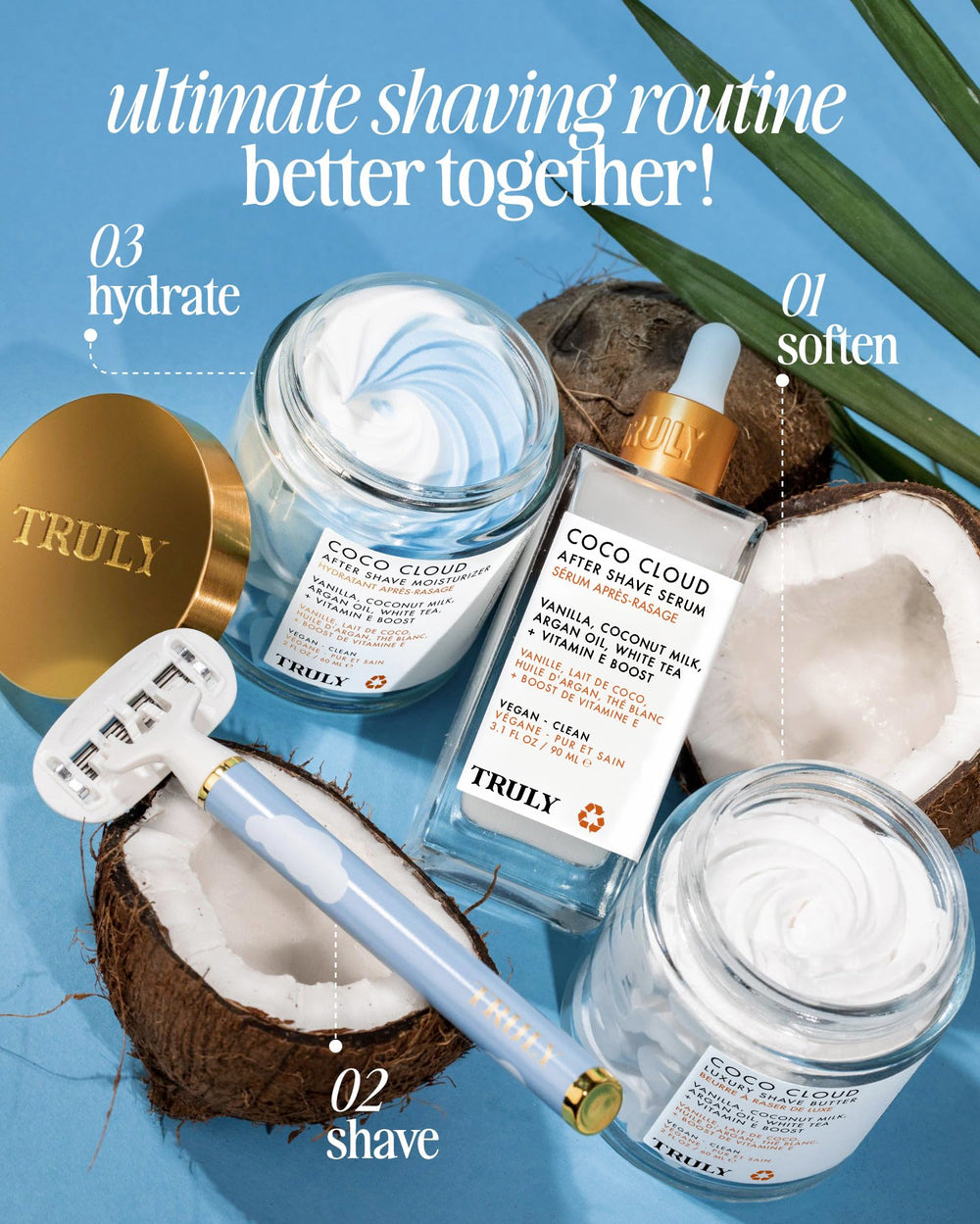 Truly applying shave butter to leg for better razor glide
