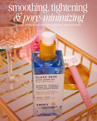 Truly oil texture drop on skin demonstrating fast absorption benefit