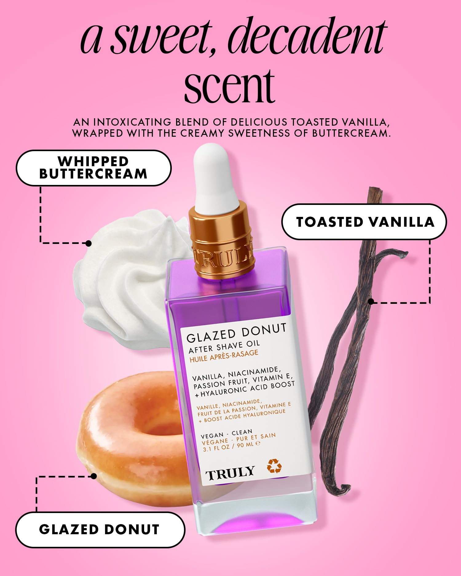Applying Truly oil to leg to soothe razor irritation and bumps