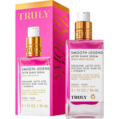 Truly front packaging showing bottle and easy post-shave use benefit