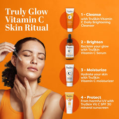 TruSkin 2 fl oz bottle in hand showing true size and travel-friendly benefit