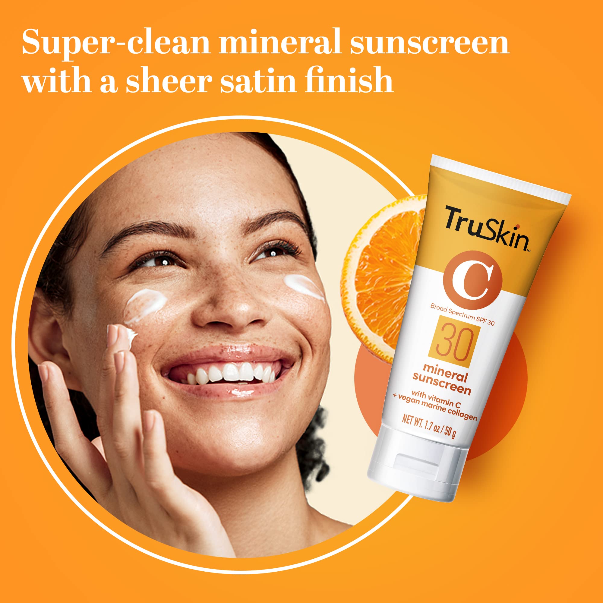 TruSkin applied under makeup illustrating seamless layering benefit