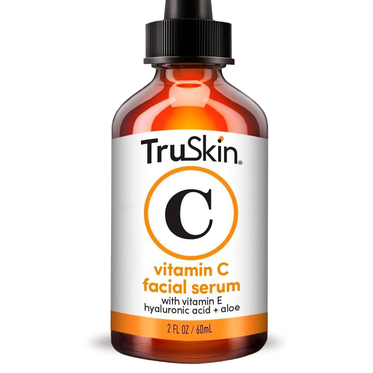TruSkin front pump bottle showing product and clean design for easy dosing