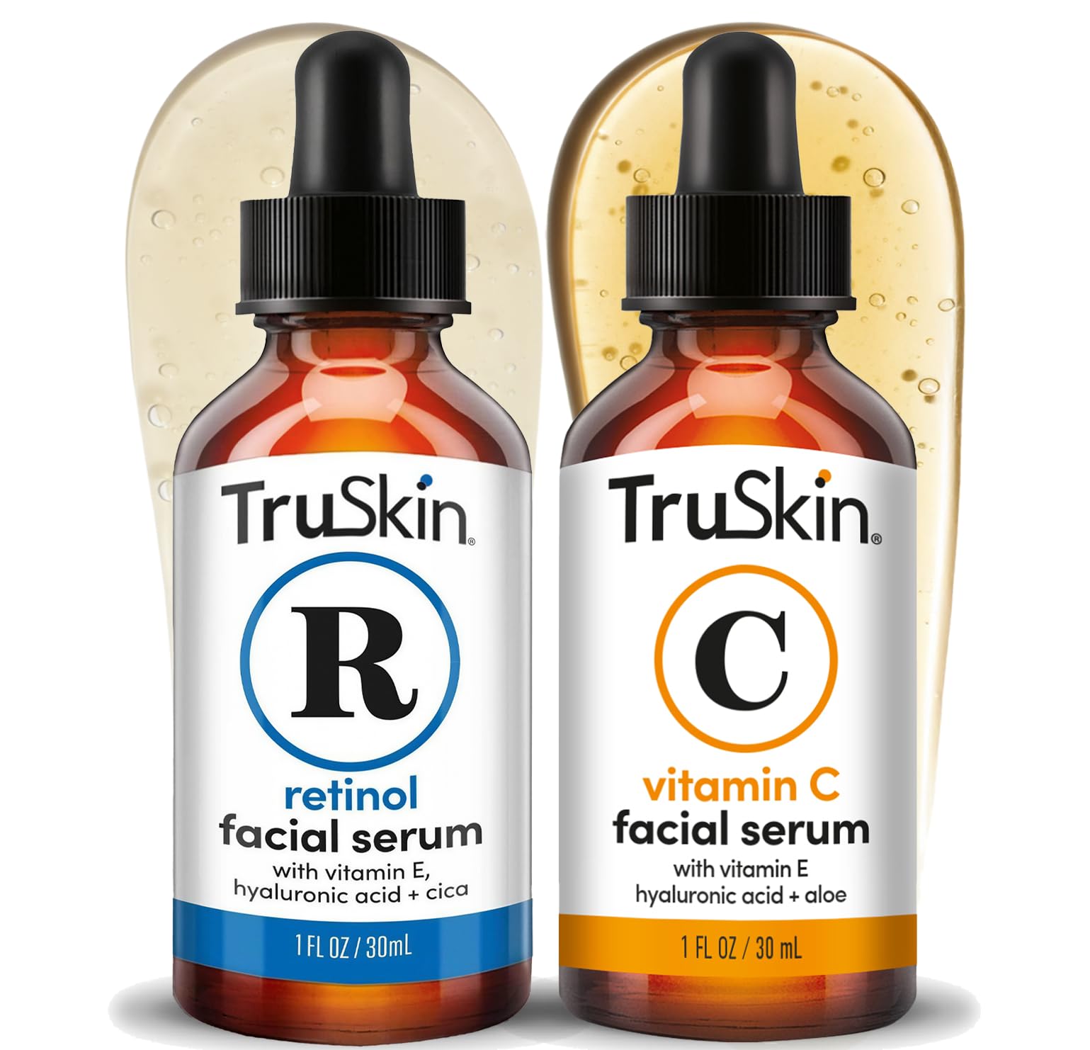 TruSkin front packaging showing the duo and clear product benefit