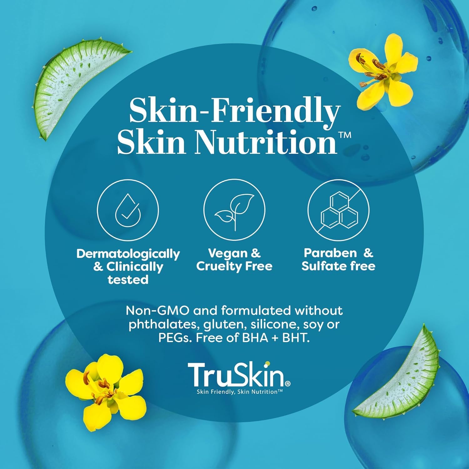TruSkin dispensing pearl-sized dab demonstrating easy hygienic application benefit