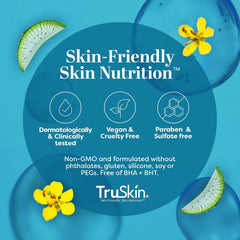 TruSkin dispensing pearl-sized dab demonstrating easy hygienic application benefit
