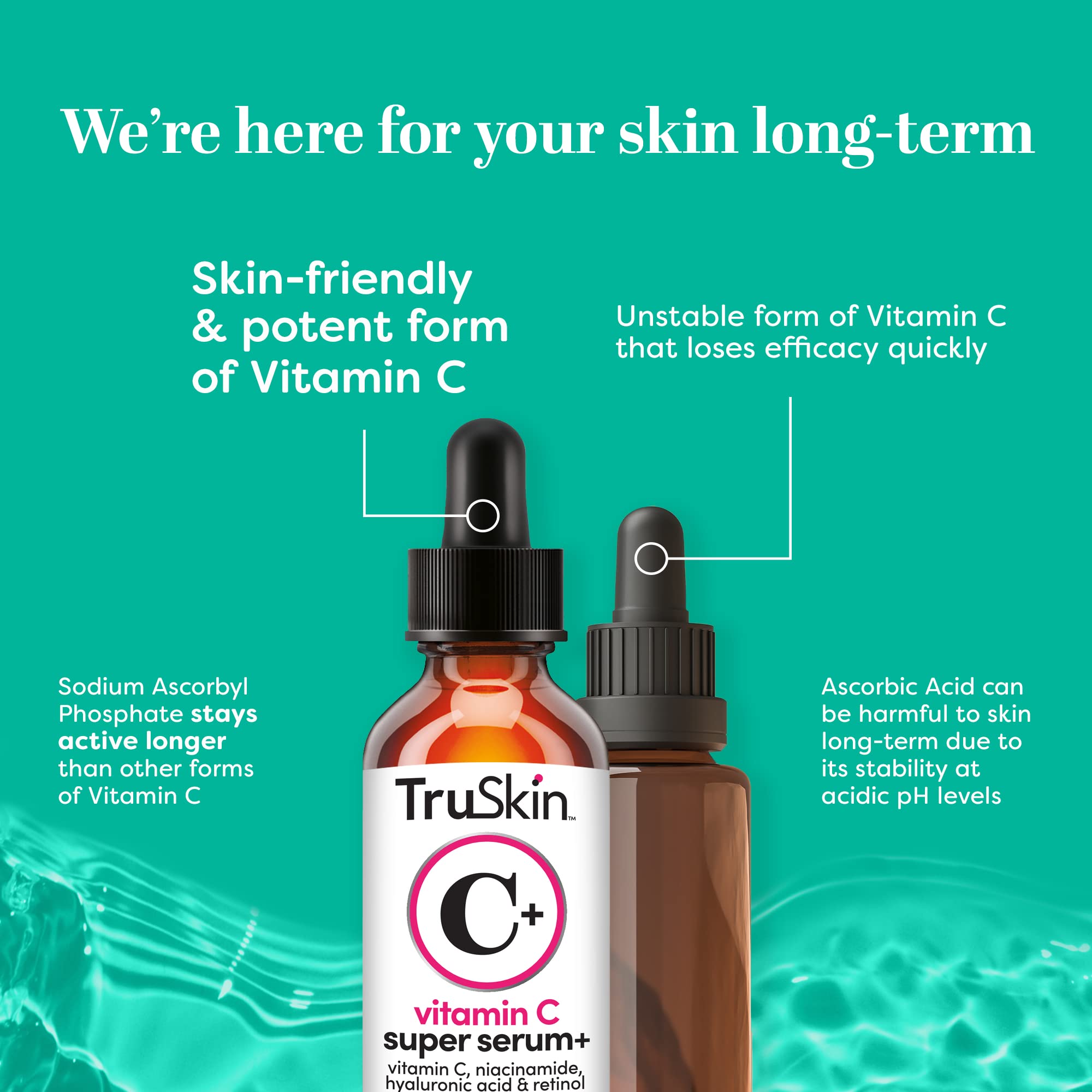 TruSkin ingredients label close-up showing actives for informed shoppers