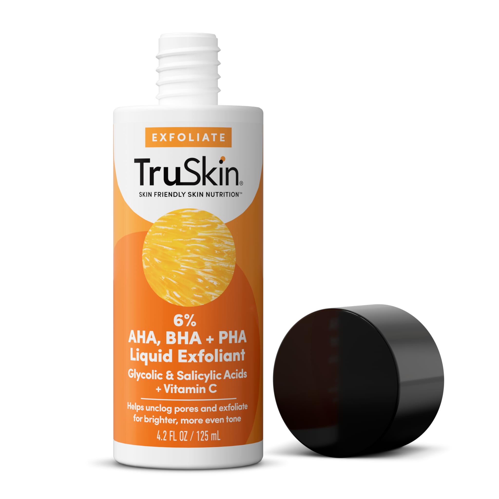 TruSkin open cap and nozzle detail showing packaging hygiene and precise pouring
