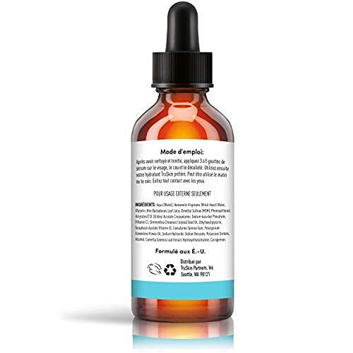 TruSkin boxed packaging and bottle emphasizing cruelty-free, USA-made benefit