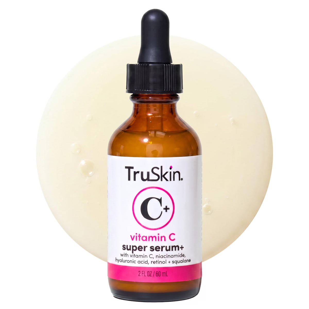 TruSkin bottle front packaging showing clean branding and product benefit
