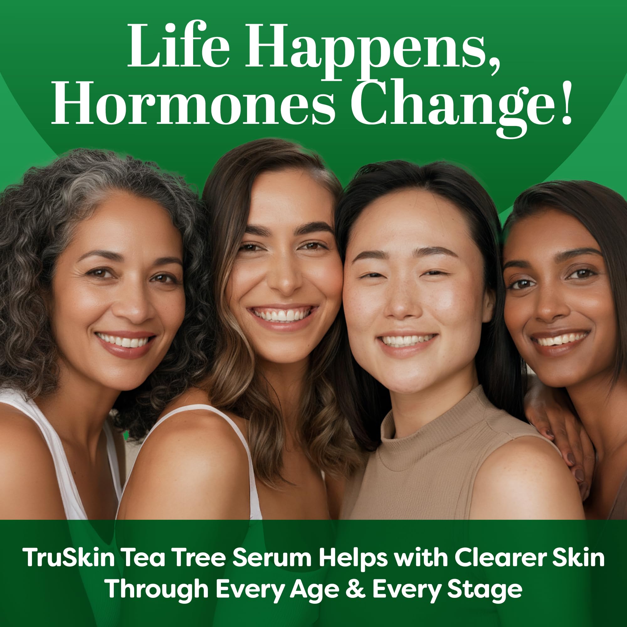 Serum on vanity among cleanser and moisturizer illustrating routine integration and convenience