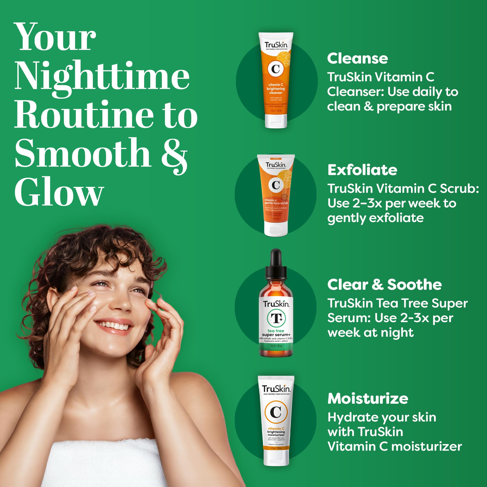 Arrangement of key-actives label with salicylic acid and niacinamide for clarity and purpose