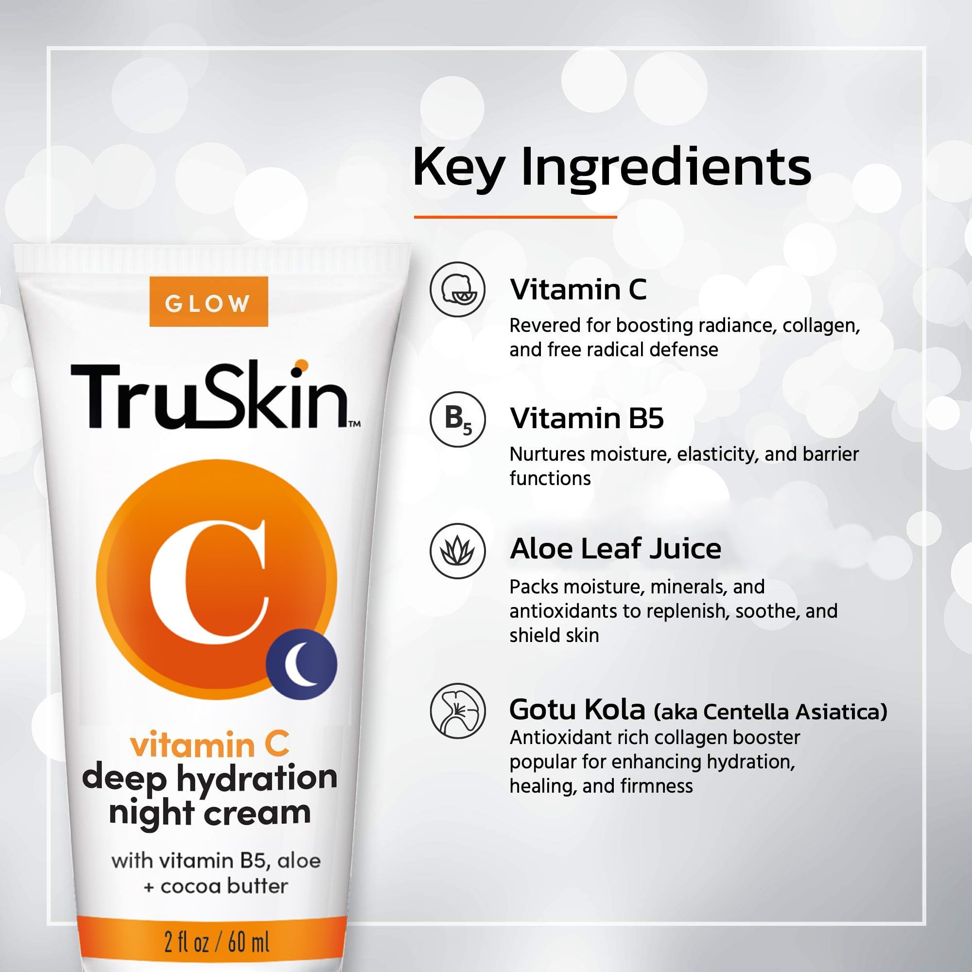 TruSkin open jar close-up of creamy texture and nourishing finish