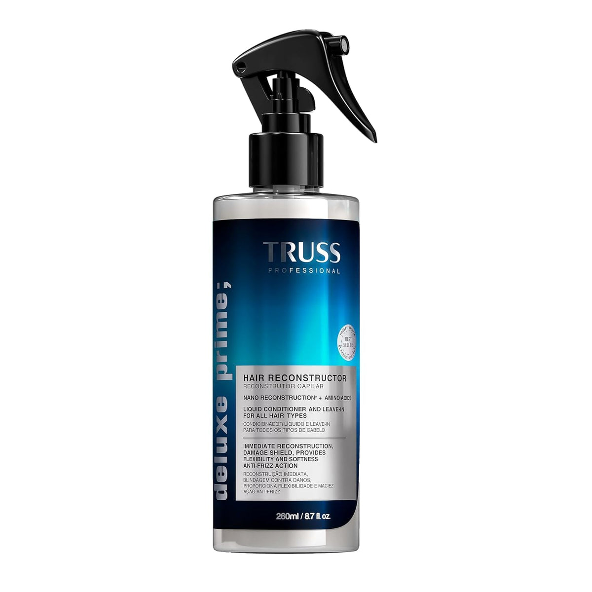 TRUSS Deluxe Prime front packaging showing bottle and branding for repair benefits