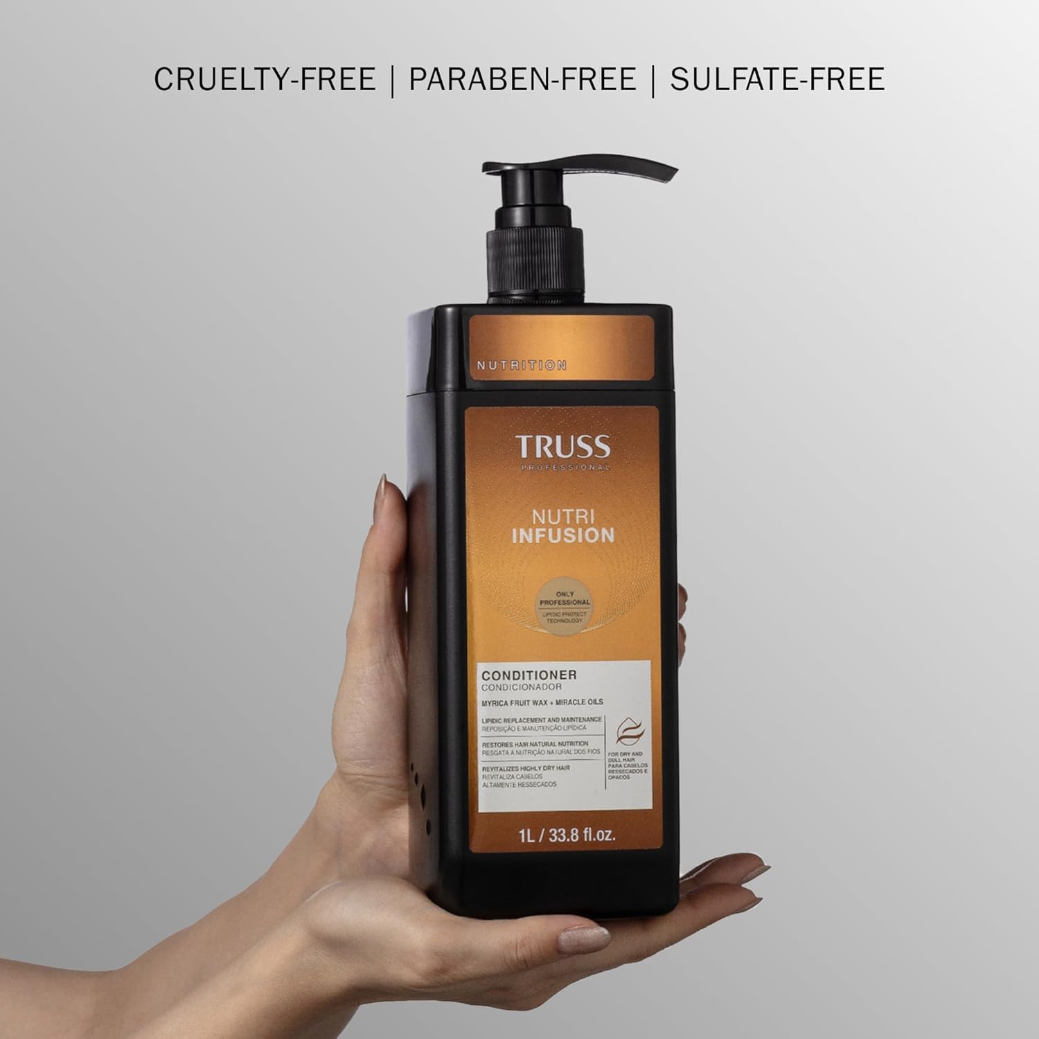 TRUSS Nutri Infusion with matching shampoo showing complete care pairing