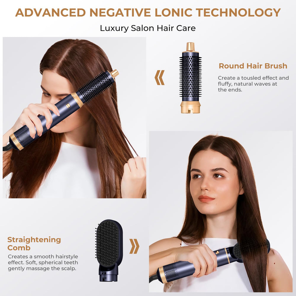 trylater detachable heads laid out for easy swapping and multi-style convenience