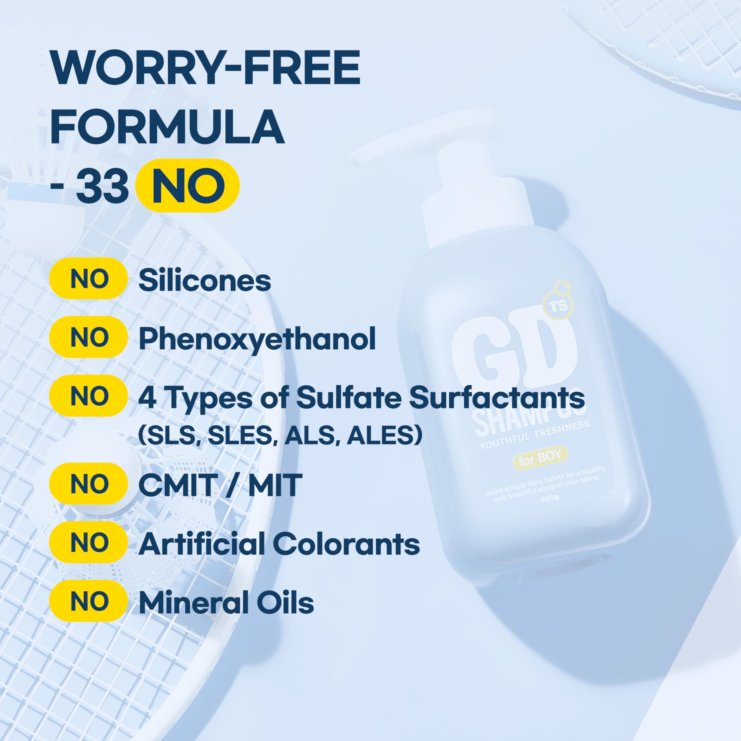 TS SHAMPOO bottle inside sports bag showing portability for post-workout refresh