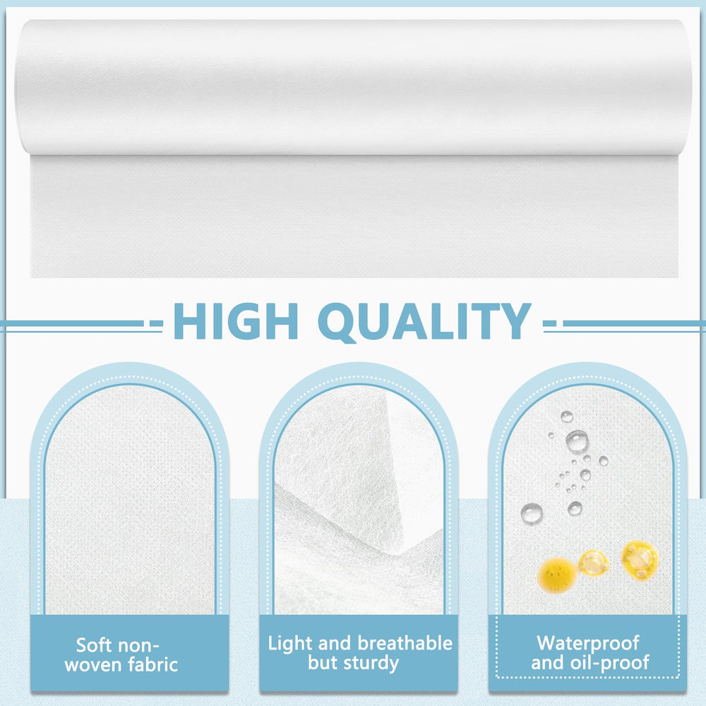 Tudomro sheet laid on massage table demonstrating hygienic protection during treatments