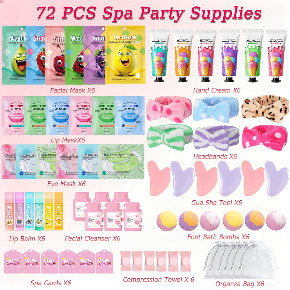 Tudona contents laid out showing masks, balms, Gua Sha, headbands and bags for easy setup