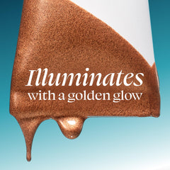 TULA bronzing drops blended on skin, natural luminous finish and hydration