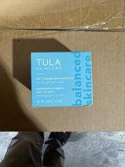 TULA ingredient arrangement showing hyaluronic acid and niacinamide benefits