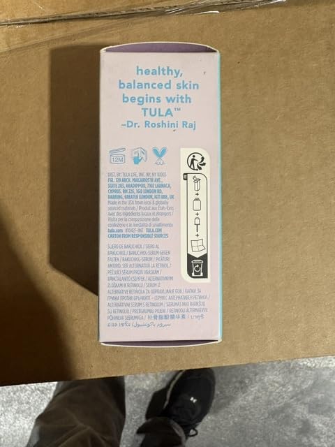 TULA squalane oil pour showing moisturizing and smoothing benefit