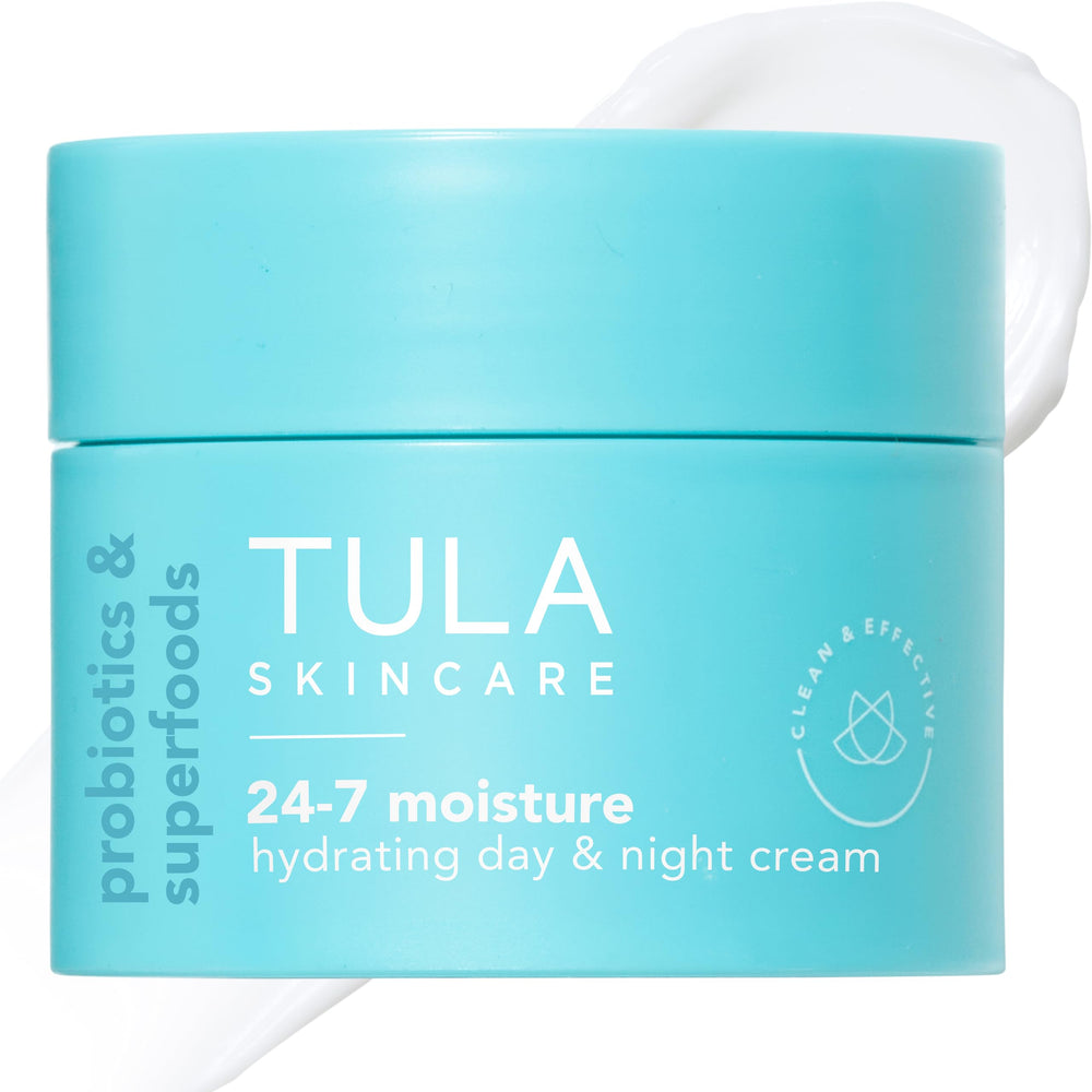 TULA jar front view shows compact 0.5 oz size and branding for easy travel