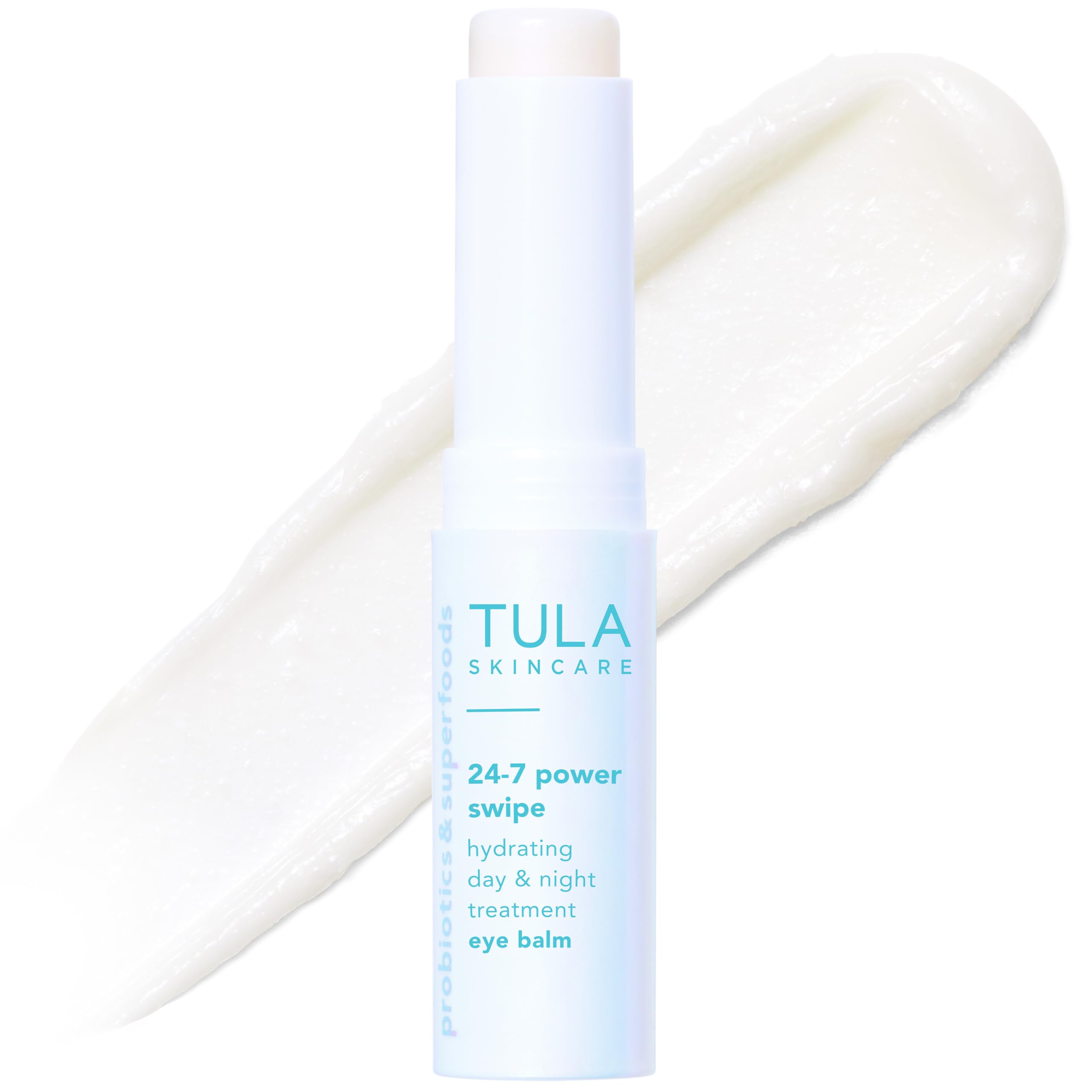TULA Power Swipe front packaging showing compact tube and brand benefit