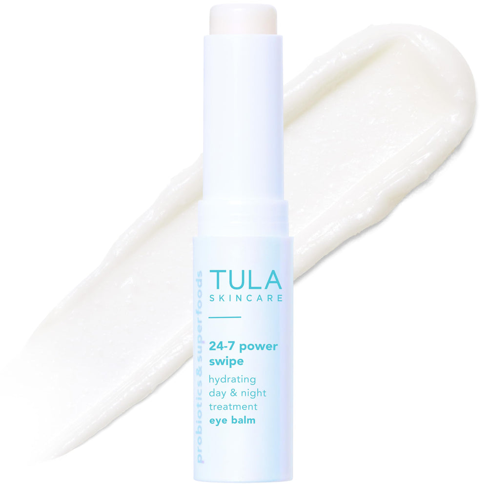 TULA Power Swipe front packaging showing compact tube and brand benefit
