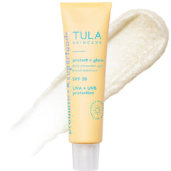TULA front packaging showing SPF 30 and glowing finish