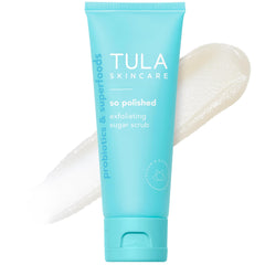 TULA So Polished front jar view showing packaging and travel size benefit