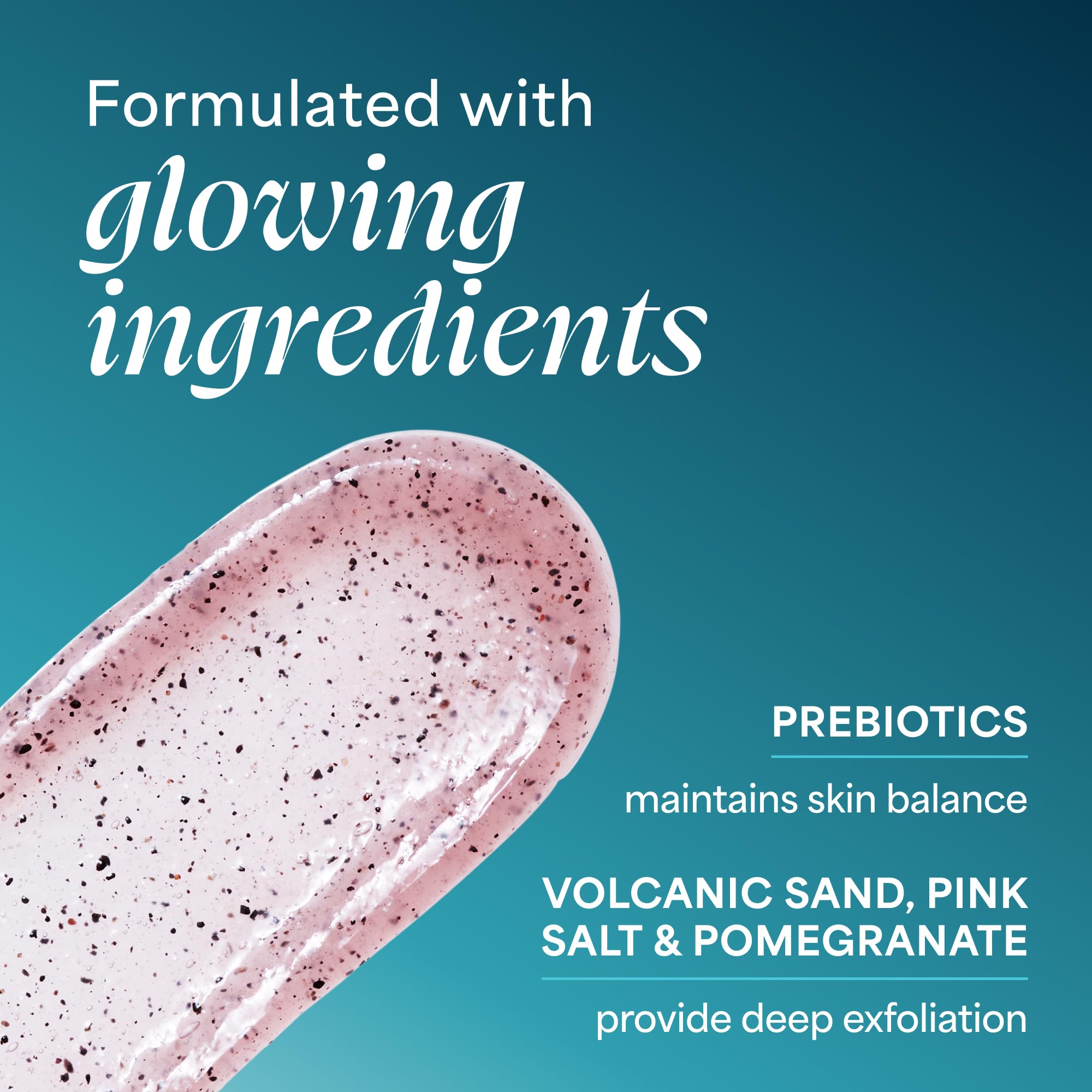 TULA volcanic sand ingredient close-up illustrating gritty exfoliation for smoothing