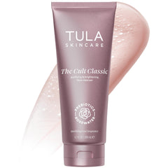 TULA front packaging showing cleanser bottle and benefits