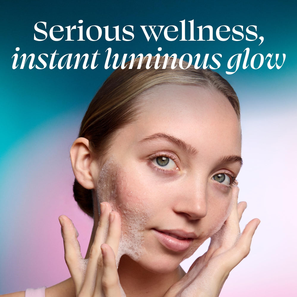 TULA pump dispensing cleanser illustrating easy application benefit