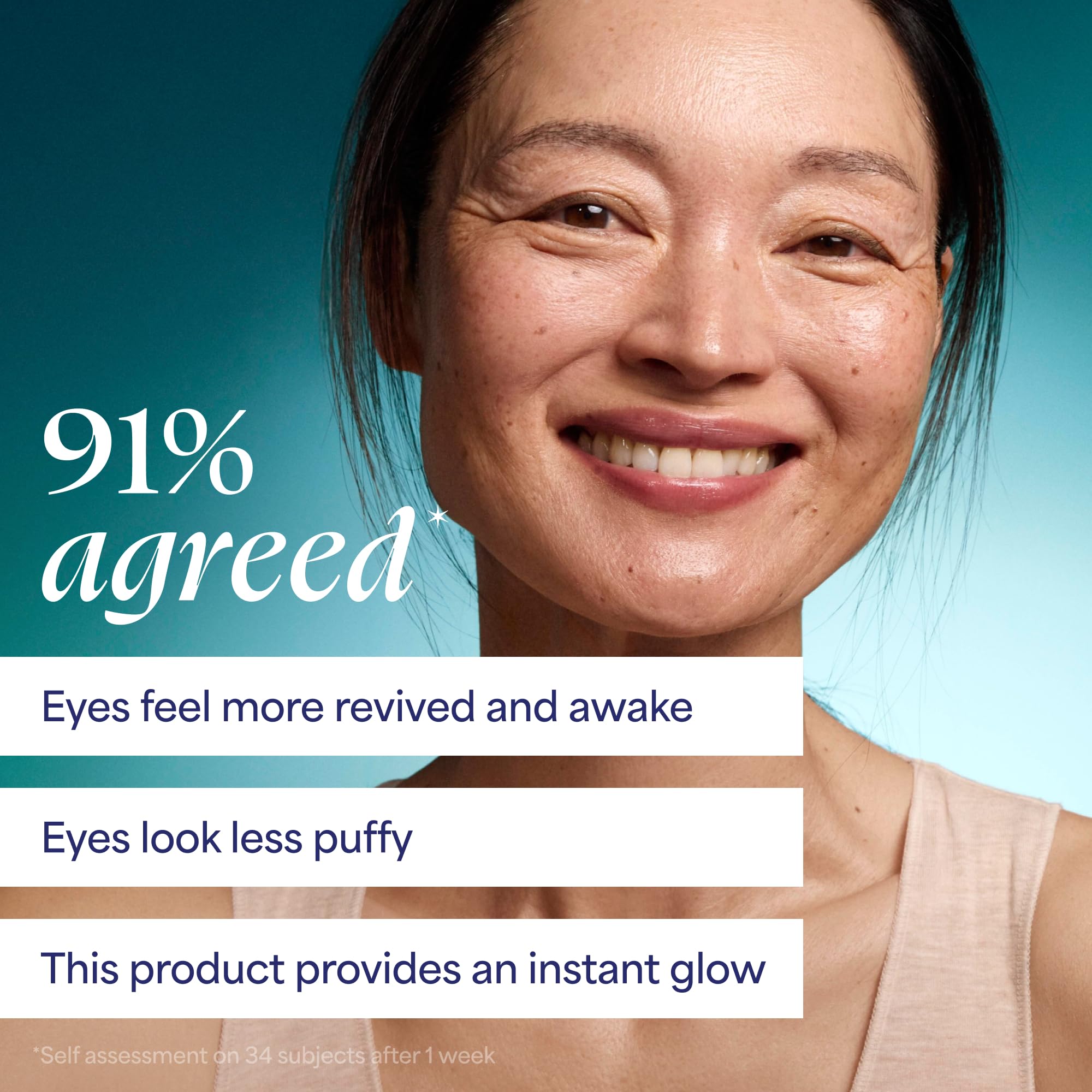 TULA Spresso Iced gliding along orbital bone showing precise application and luminous finish benefit
