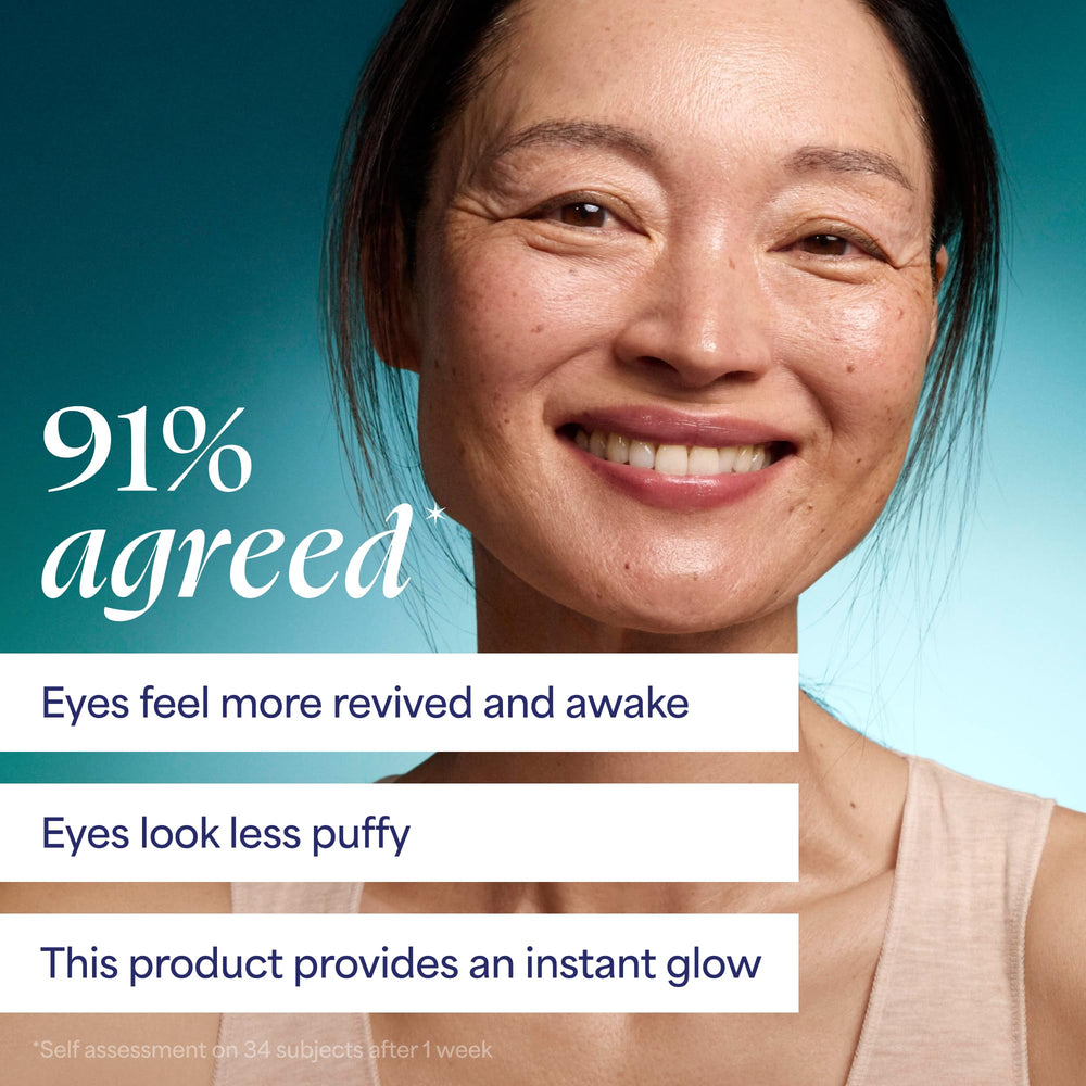 TULA Spresso Iced gliding along orbital bone showing precise application and luminous finish benefit