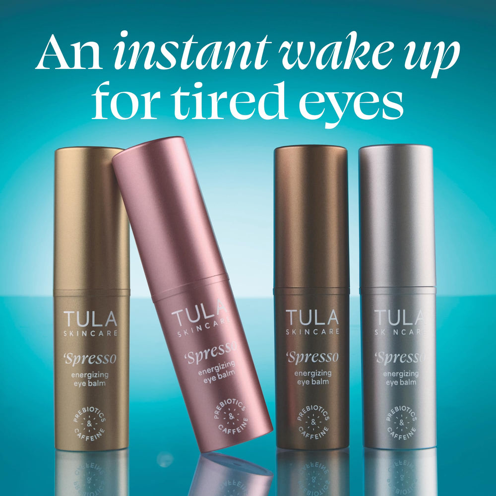 TULA Spresso Iced texture close-up showing pearlescent finish and hydrating sheen benefit