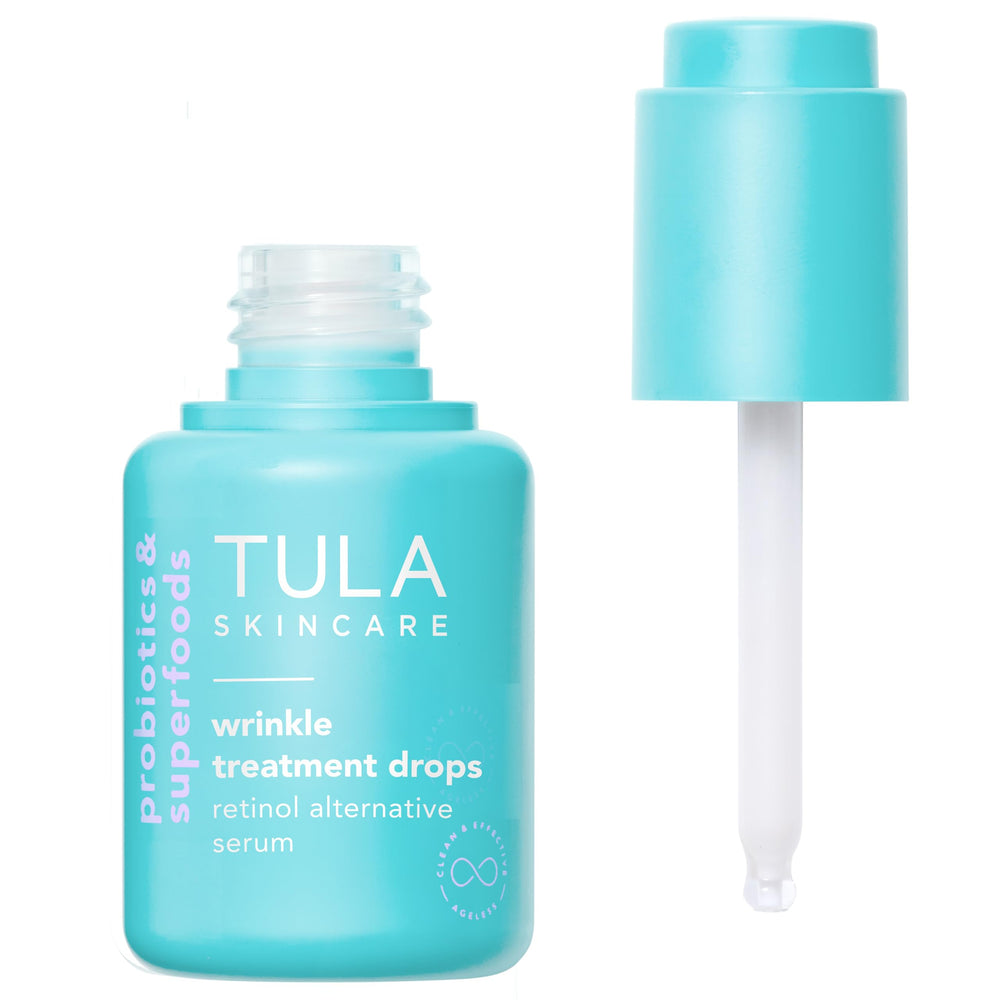 TULA front bottle showing packaging and anti-aging benefit
