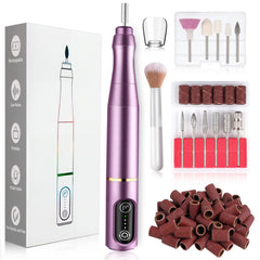 TUOBEO front packaging showing complete cordless nail drill kit and benefits